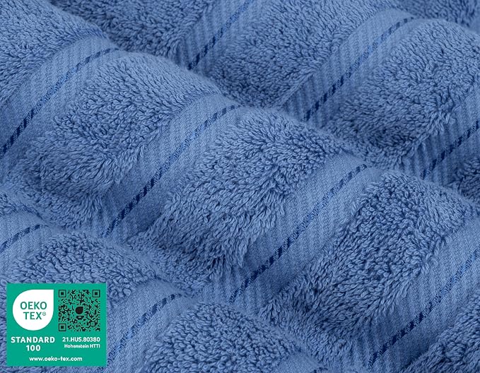 American Soft Linen 100% Cotton Luxury Turkish Towels, 6 Piece Towel Set | Soft Absorbent Quick Dry OEKO Tex Standard 100 Certificated Durable Machine Washable Premium Hotel Quality
