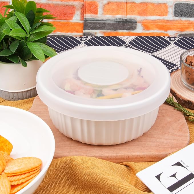 Silicone Lids for Corningware 1.5 Quart Round Dish, 1 Pack Reusable Covers for CorningWare F-5-PC French White Baking Dish (Dish not Included) Dishwasher & Microwave & Freezer Safe