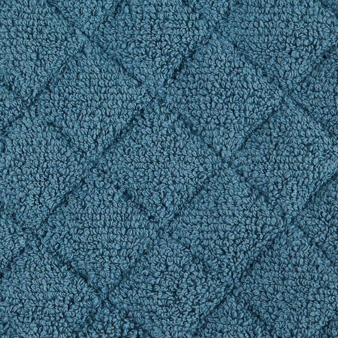 DII Basic Terry Collection 100% Cotton Quilted, Oven Mitt, Storm Blue, 2 Piece