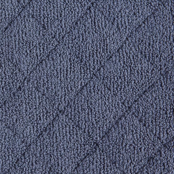 DII Basic Terry Collection 100% Cotton Quilted, Oven Mitt, Stonewash Blue, 2 Piece