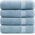 LANE LINEN Towel Set Soft Absorbent Quick Dry 100% Cotton 4 Piece - Allure | Cotton Bath Towels - Lightweight & Breathable, Fade-Resistant Color, Classic Terry Weave, Densely Woven, Coordinated Colors